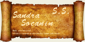 Sandra Soćanin vizit kartica